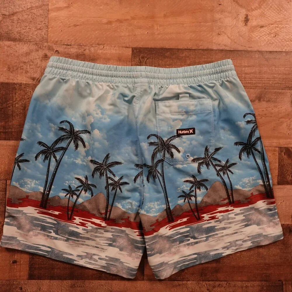 Hurley‎ XL Swim Trunks – Men's XL Tropical Island Print Board Shorts